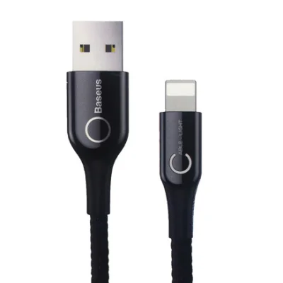 کابل تبدیل USB به Lightning باسئوس مدل C-Shaped به طول 1 متر